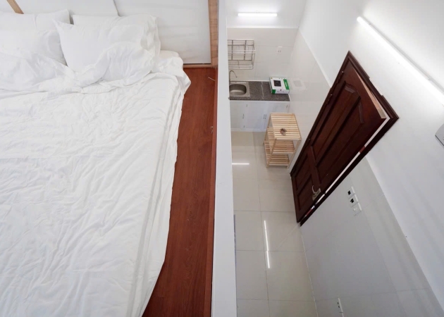 Phòng duplex đầy đủ nội thất cửa sổ lớn