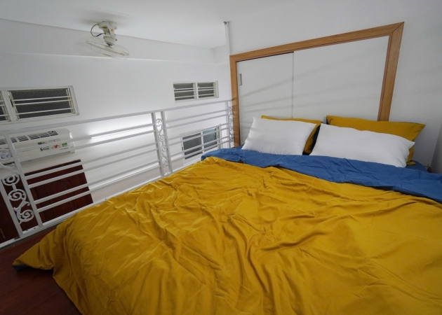 Phòng đầy đủ nội thất có gác